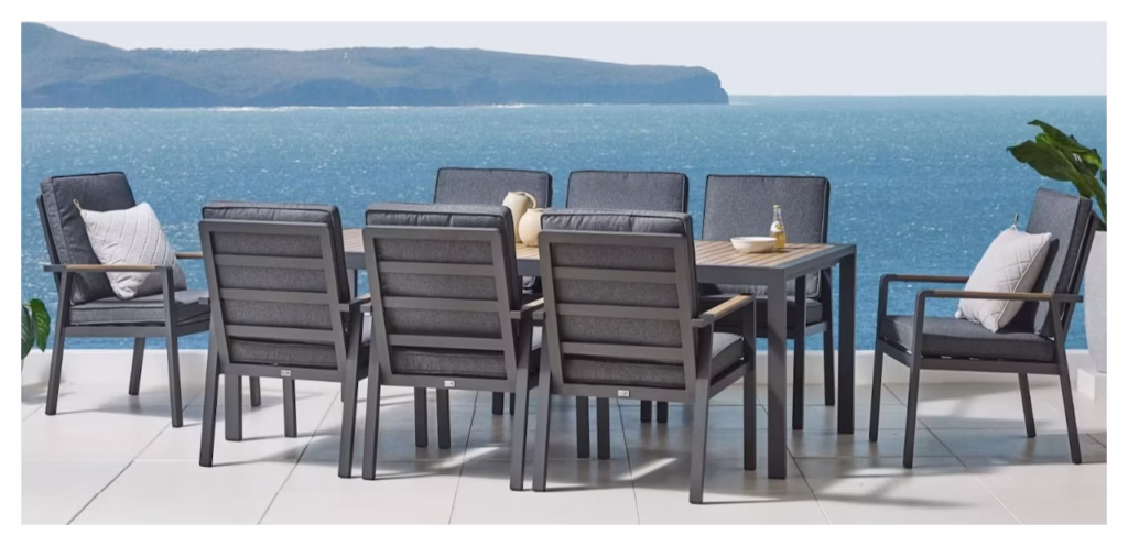 CARACAS 9PC DINING - CHARCOAL