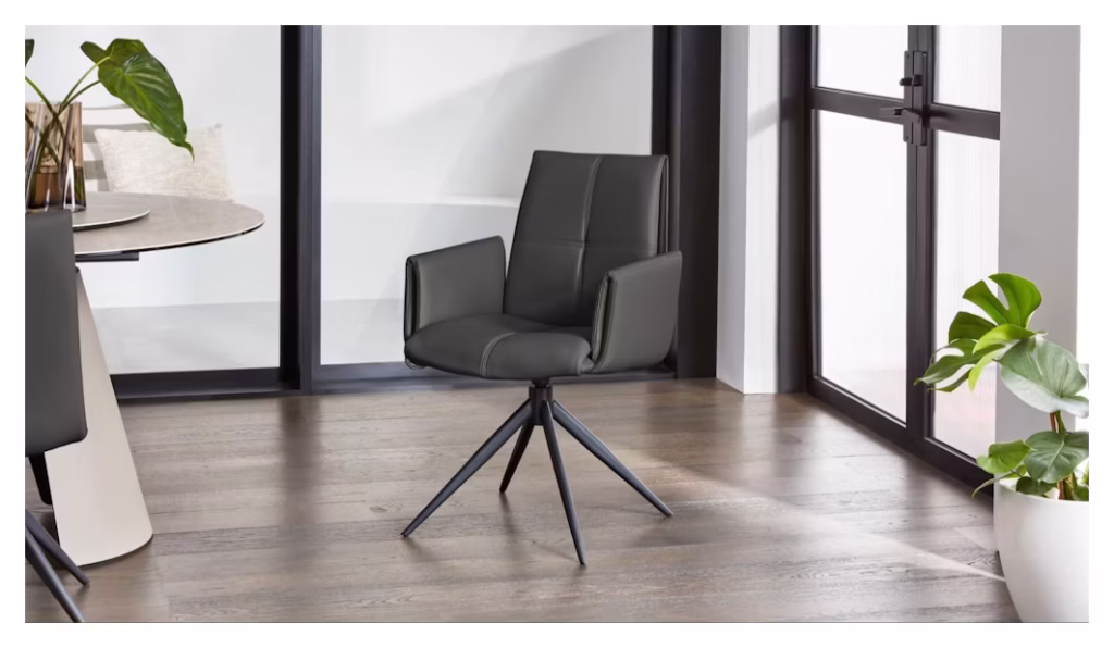 ELYSIAN SWIVEL CARVER CHAIR - GREY
